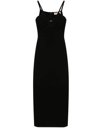 michael kors off shoulder black dress|michael kors strapless dress.